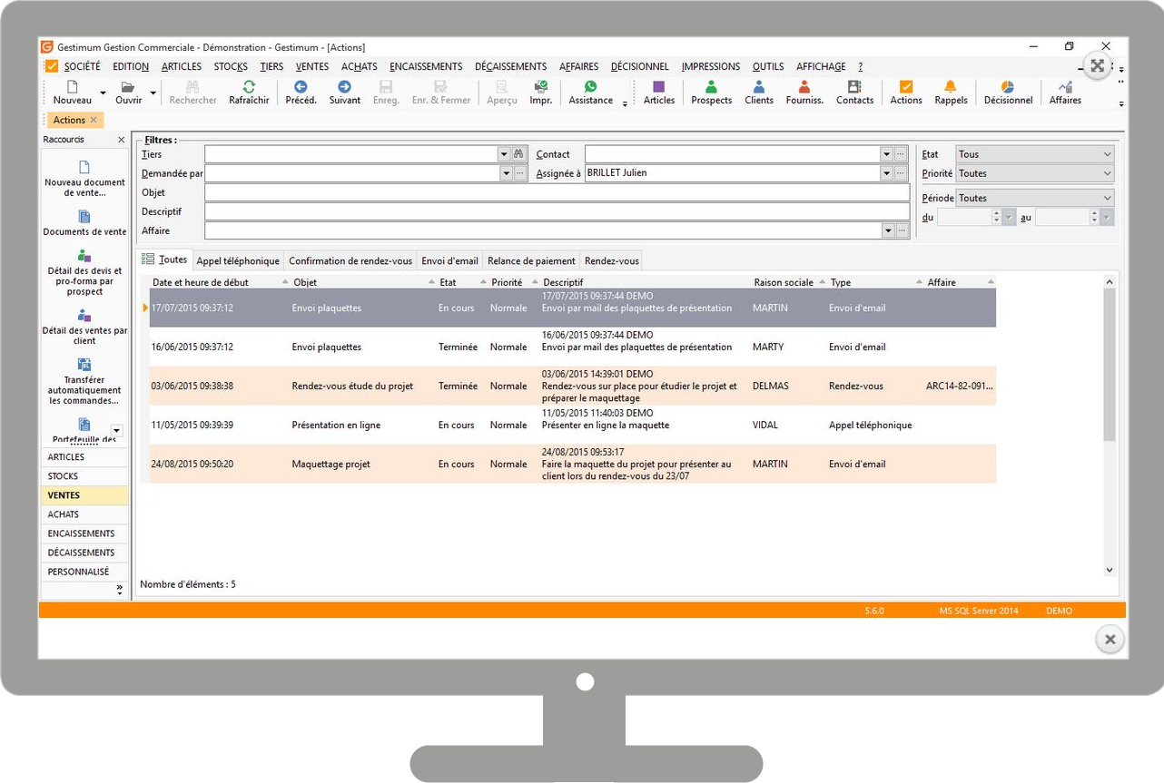 CRM:Gestimum Action